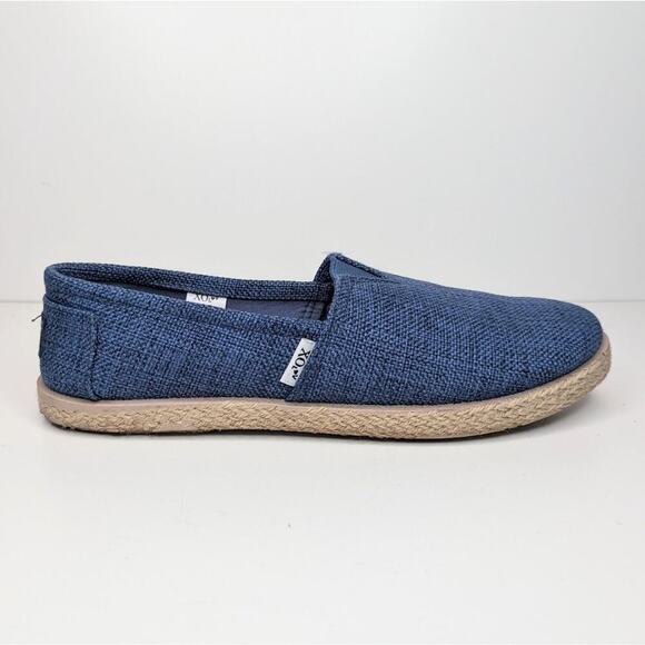 XO LOV blue woven espadrilles loafers slip on size 10 - Picture 1 of 9